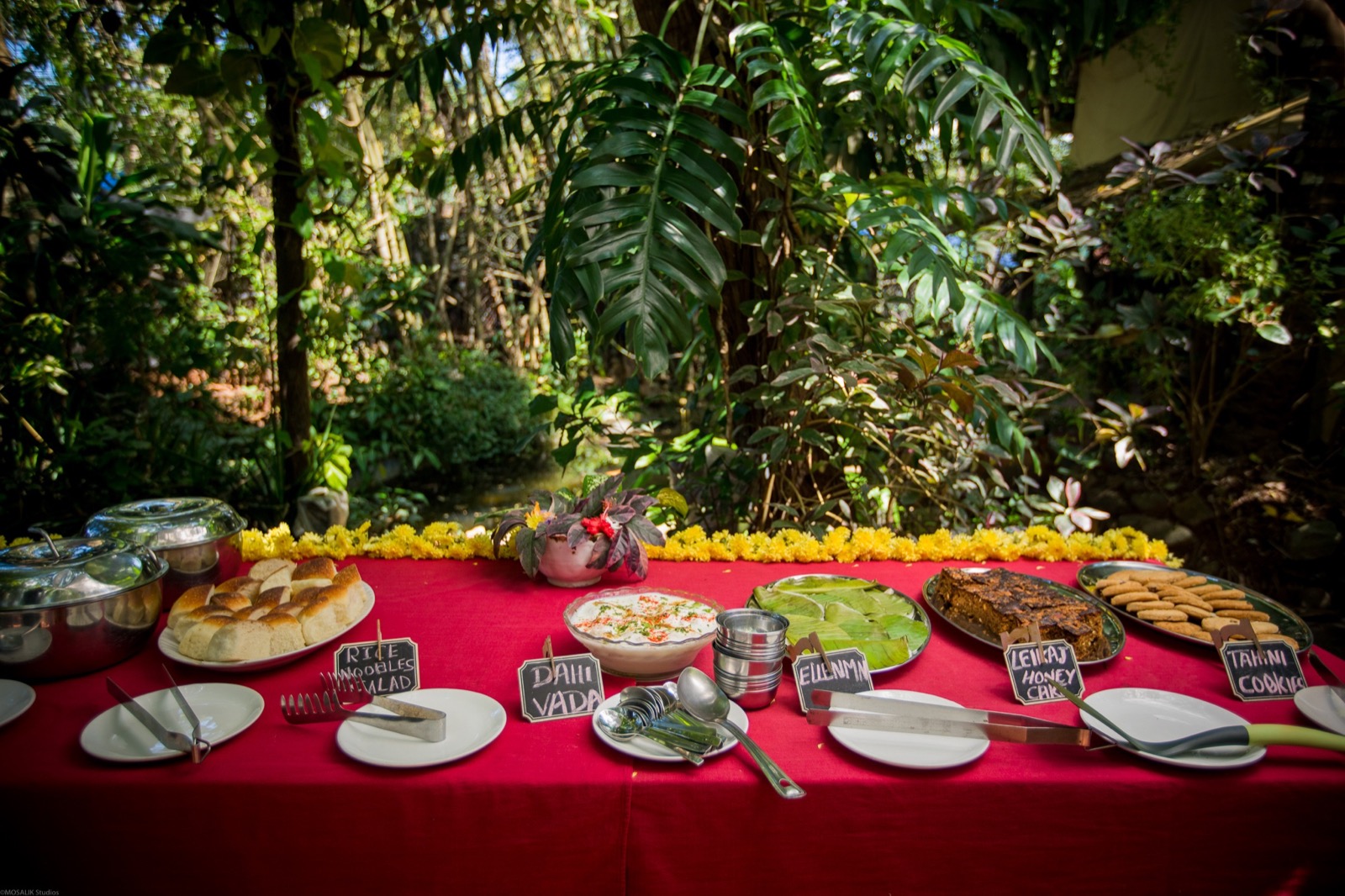 Vegan food spread